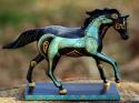 Inspired by ancient Etruscan bronze horse figures.